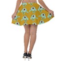 Squidward In Repose pattern Velvet Skater Skirt View2