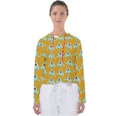 Squidward In Repose Pattern Women s Slouchy Sweat by Valentinaart