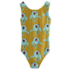 Squidward In Repose Pattern Kids  Cut-out Back One Piece Swimsuit