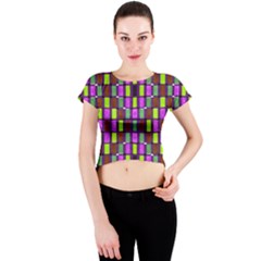 Shima Shima 2 Crew Neck Crop Top by ArtworkByPatrick