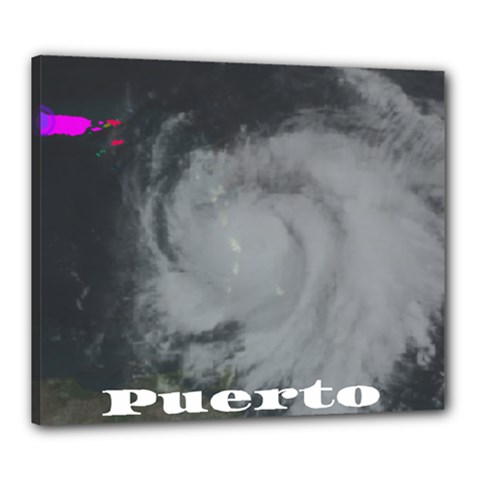 Survivor Of Hurricane Maria Puerto Rico Canvas 24  X 20  (stretched) by StarvingArtisan