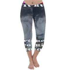 Survivor Of Hurricane Maria Puerto Rico Capri Winter Leggings  by StarvingArtisan