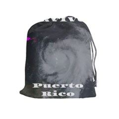 Survivor Of Hurricane Maria Puerto Rico Drawstring Pouch (xl) by StarvingArtisan