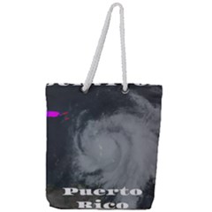 Survivor Of Hurricane Maria Puerto Rico Full Print Rope Handle Tote (large) by StarvingArtisan