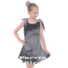 Survivor Of Hurricane Maria Puerto Rico Kids  Tie Up Tunic Dress by StarvingArtisan