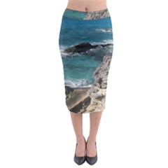 Isla Mujeres Mexico Midi Pencil Skirt by StarvingArtisan