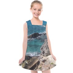 Isla Mujeres Mexico Kids  Cross Back Dress