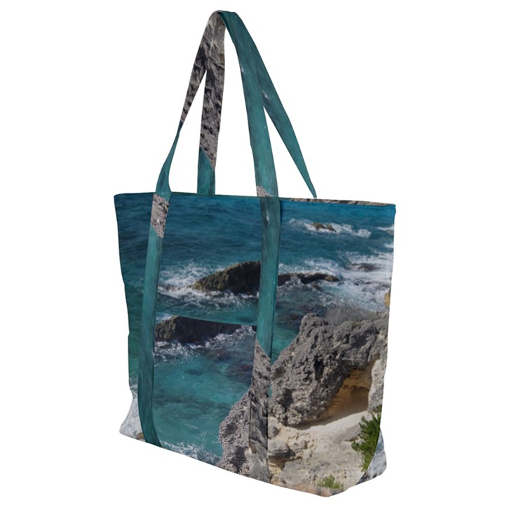 Isla Mujeres Mexico Zip Up Canvas Bag