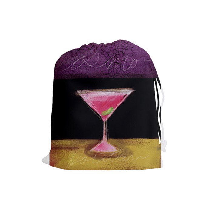 Cosmo Cocktails Drawstring Pouch (Large)