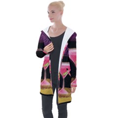 Cosmo Cocktails Longline Hooded Cardigan