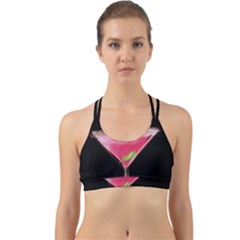 Cosmo Cocktails Back Web Sports Bra by StarvingArtisan