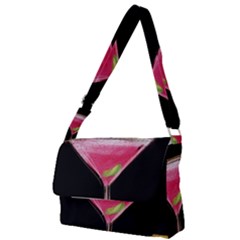 Cosmo Cocktails Full Print Messenger Bag by StarvingArtisan