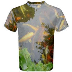 Koi Fish Pond Men s Cotton Tee by StarvingArtisan