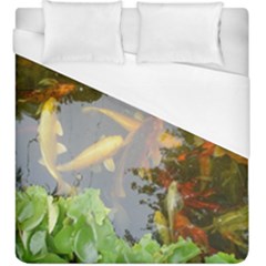 Koi Fish Pond Duvet Cover (king Size) by StarvingArtisan