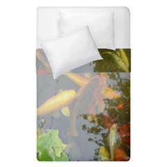 Koi Fish Pond Duvet Cover Double Side (single Size) by StarvingArtisan