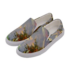 Koi Fish Pond Women s Canvas Slip Ons by StarvingArtisan