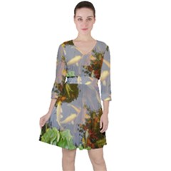 Koi Fish Pond Ruffle Dress by StarvingArtisan