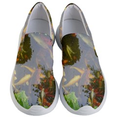 Koi Fish Pond Women s Lightweight Slip Ons by StarvingArtisan