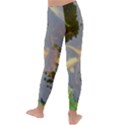 Koi Fish Pond Kids  Lightweight Velour Leggings View4