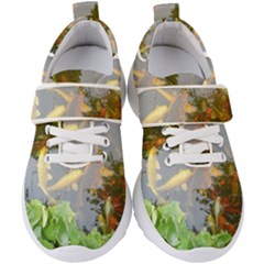 Koi Fish Pond Kids  Velcro Strap Shoes