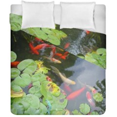 Koi Fish Pond Duvet Cover Double Side (california King Size) by StarvingArtisan