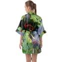 Koi Fish Pond Quarter Sleeve Kimono Robe View2