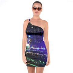 Columbus Commons One Soulder Bodycon Dress by Riverwoman