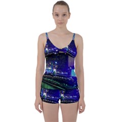 Columbus Commons Tie Front Two Piece Tankini