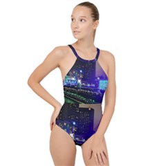 Columbus Commons High Neck One Piece Swimsuit