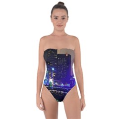 Columbus Commons Tie Back One Piece Swimsuit