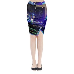 Columbus Commons Midi Wrap Pencil Skirt by Riverwoman