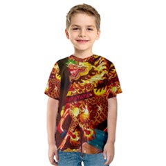 Dragon Lights Kids  Sport Mesh Tee