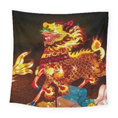 Dragon Lights Square Tapestry (large)