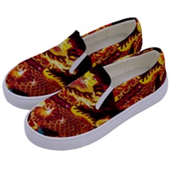 Dragon Lights Kids  Canvas Slip Ons