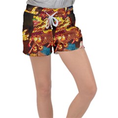 Dragon Lights Women s Velour Lounge Shorts