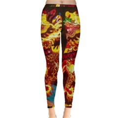 Dragon Lights Inside Out Leggings by Riverwoman