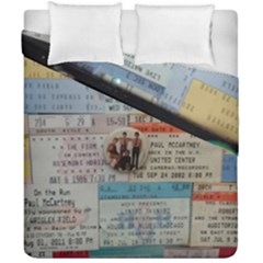 Concert Memorabilia  Duvet Cover Double Side (california King Size) by StarvingArtisan