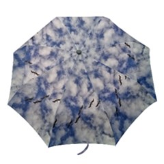 Pelicans In Flight Folding Umbrellas by StarvingArtisan