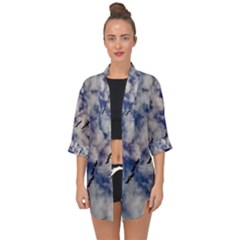 Pelicans In Flight Open Front Chiffon Kimono by StarvingArtisan