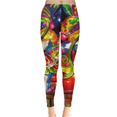 Dragon Lights Centerpiece Leggings  by Riverwoman