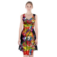 Dragon Lights Centerpiece Racerback Midi Dress