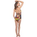 Dragon Lights Centerpiece Halter Front Plunge Swimsuit View2