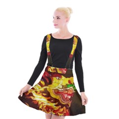 Dragon Lights Ki Rin Suspender Skater Skirt