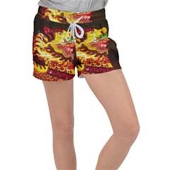 Dragon Lights Ki Rin Women s Velour Lounge Shorts by Riverwoman