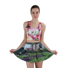 Lurie Garden Salvia River Mini Skirt by Riverwoman