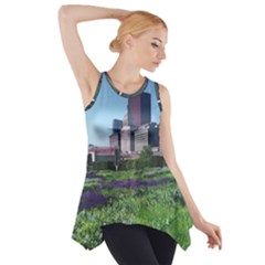 Lurie Garden Salvia River Side Drop Tank Tunic by Riverwoman