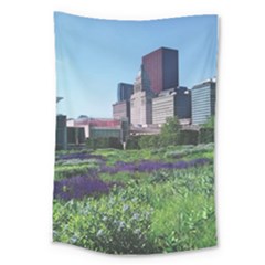 Lurie Garden Salvia River Large Tapestry by Riverwoman