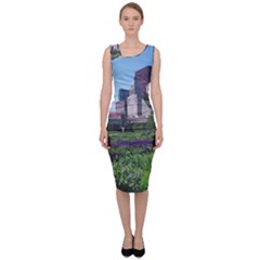 Lurie Garden Salvia River Sleeveless Pencil Dress