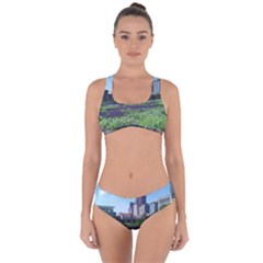 Lurie Garden Salvia River Criss Cross Bikini Set by Riverwoman