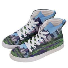 Lurie Garden Salvia River Women s Hi-top Skate Sneakers by Riverwoman